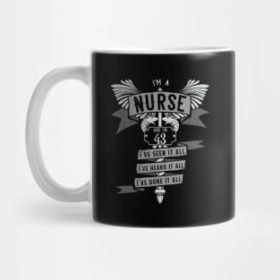 Funny 43rd Birthday Nurse Gift Idea Mug